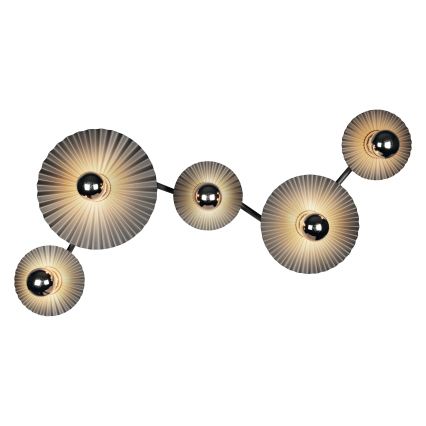 Osram - Fali lámpatest PLISSEE 5xE27/15W/230V antracit