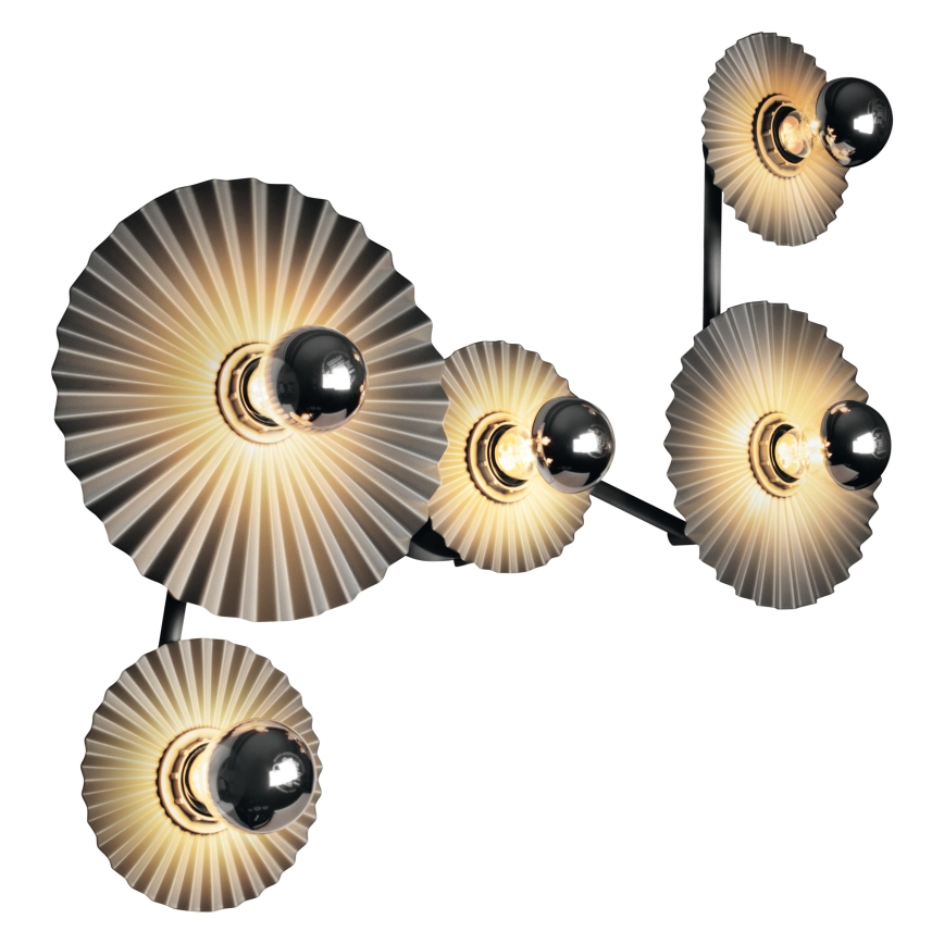 Osram - Fali lámpatest PLISSEE 5xE27/15W/230V antracit