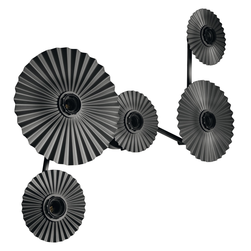 Osram - Fali lámpatest PLISSEE 5xE27/15W/230V antracit