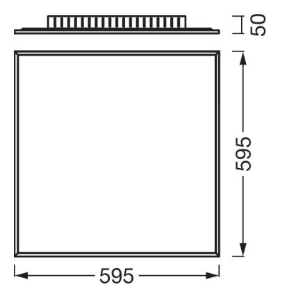 Osram - felületre szerelt PLANON LED panel 40W/230V 4000K 60x60 cm fehér