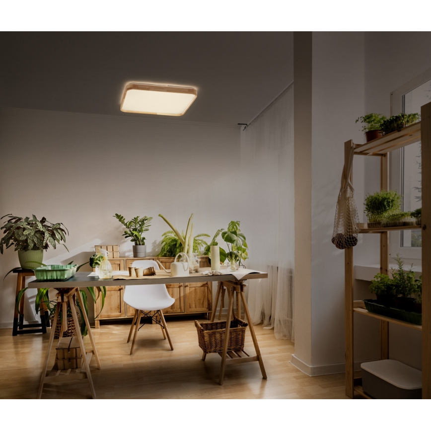 Osram - Fényerőszabályozható LED mennyezeti lámpa ORBIS ALICIA LED/24W/230V 39,5x39,5 cm bézs
