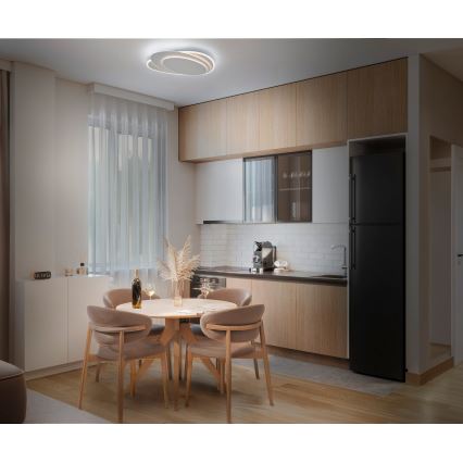 Osram - Dimmelhető LED mennyezeti lámpatest ORBIS LAYERS LED/50W/230V 2600-6000K 36x49 cm fehér + távirányító