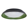 Osram - Fényerőszabályozható LED mennyezeti lámpa ORBIS PLATE LED/45W/230V Ø 48 cm zöld/fekete