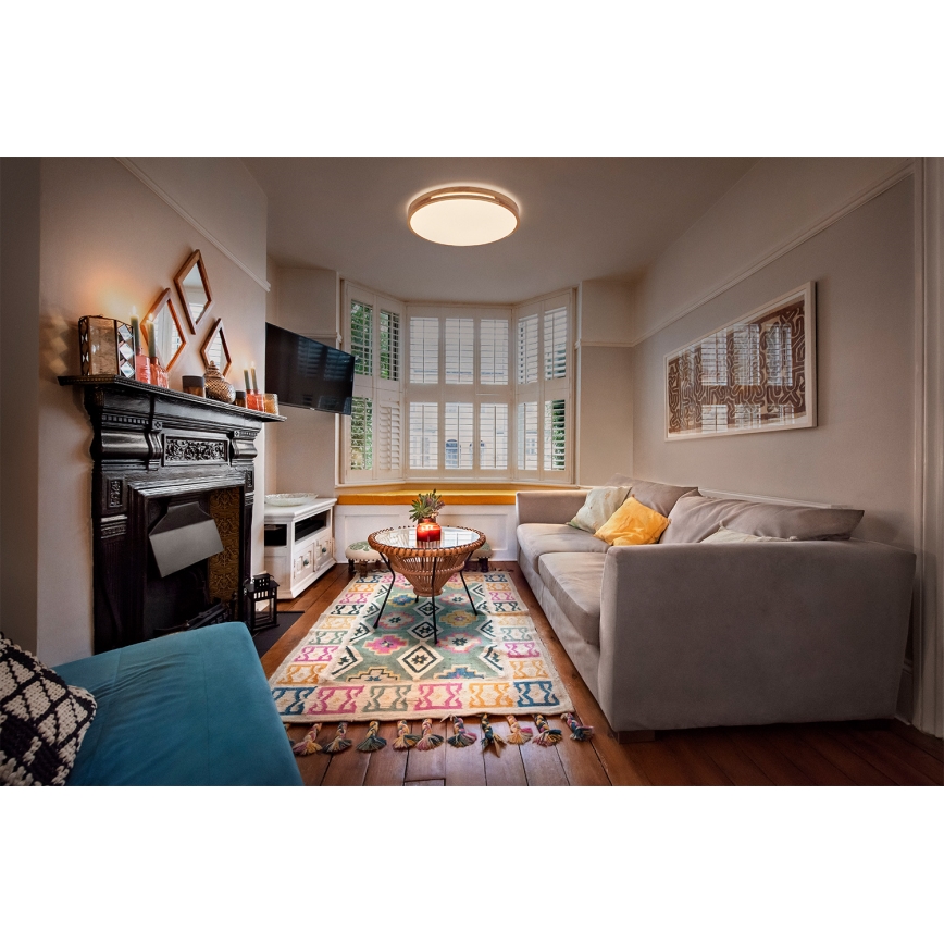 Osram - Fényerőszabályozható LED mennyezeti lámpa ORBIS WOODBURRY LED/36W/230V átm. 50 cm