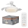 Osram - Fényerőszabályozható mennyezeti lámpa ventilátorral PONIENTE LED/36W/230V 3000/4000/6500K + távirányító