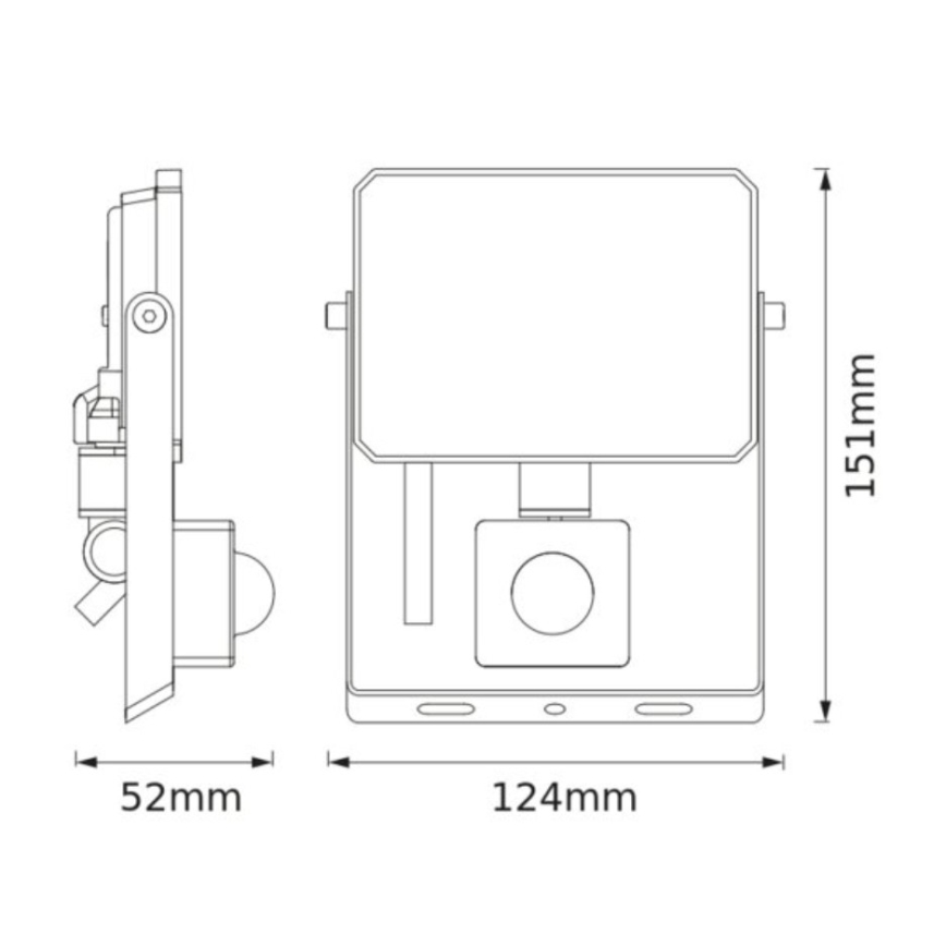 Osram - FLOODLIGHT LED-reflektor érzékelővel, 20 W, 230 V, 4000 K, IP65