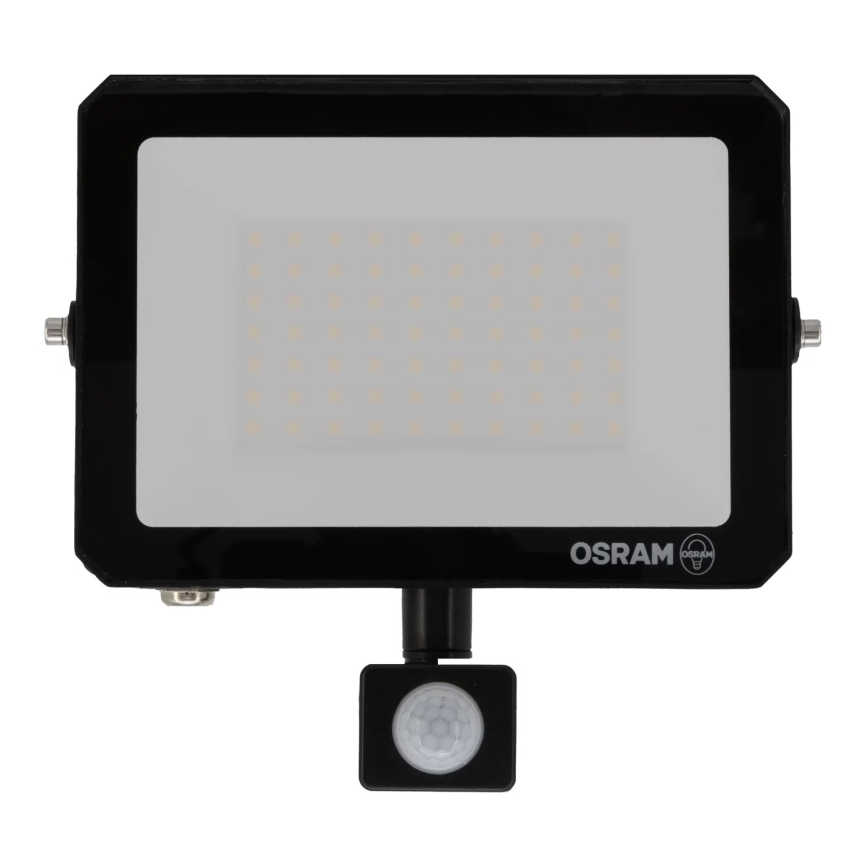 Osram - LED-reflektor mozgás- és alkonyérzékelővel FLOODLIGHT LED/50W/230V 3000K IP65 fekete