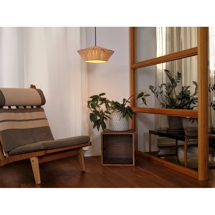 Osram - Függőlámpa DECOR STRIPES 1xE27/10W/230V átm. 40,5 cm bézs