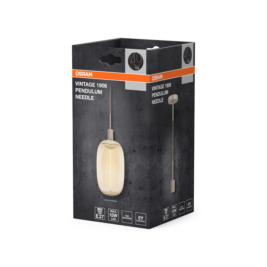 Osram - Hálózati kábel PENDULUM NEEDLE 1xE27/15W/230V bézs