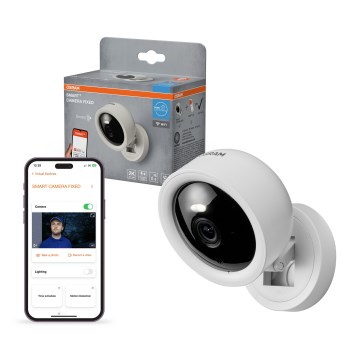 Osram - Intelligens beltéri kamera 2K SMART+ érzékelővel, 230V, Wi-Fi