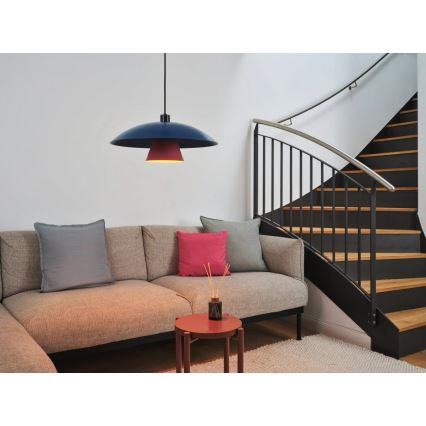 Osram - Kábeles csillár DECOR FLYING MUSHROOM 1xE27/25W/230V átm. 50 cm kék