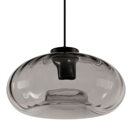 Osram - Kábeles csillár DECOR SMOKE 1xE27/12W/230V átm. 28 cm fekete/füstszürke