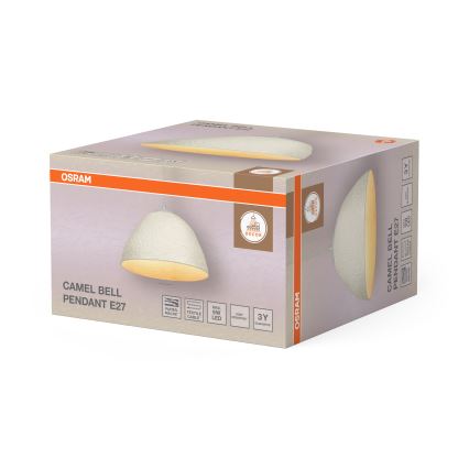 Osram - Kábeles függőlámpa CAMEL BELL 1xE27/9W/230V átm. 37,5 cm