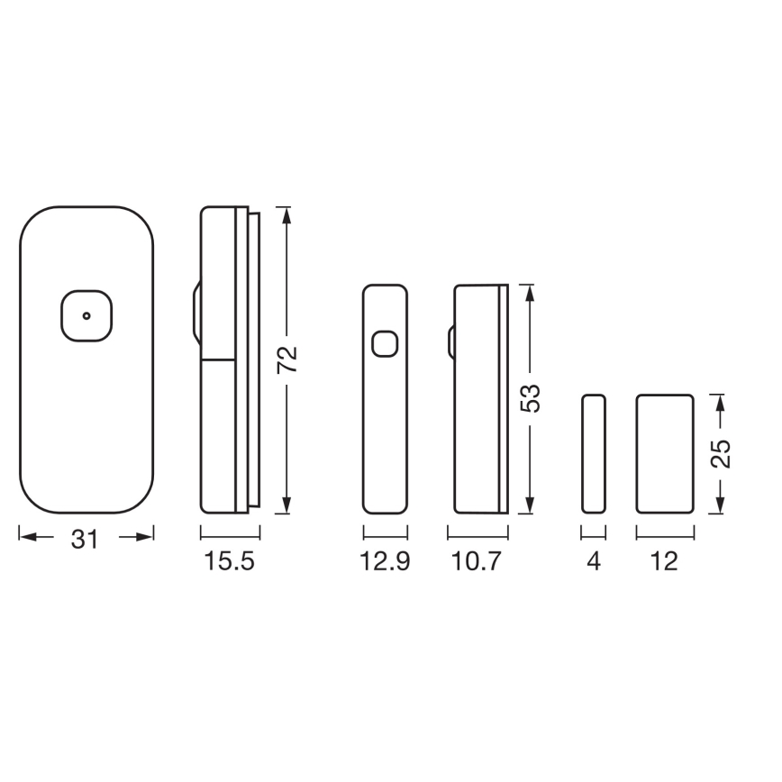 Osram - Kontaktérzékelő SMART+ 3,7V Wi-Fi 500 mAh