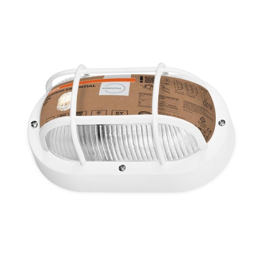 Osram - Kültéri fali lámpa BULKHEAD 1xE27/10W/230V IP54 fehér