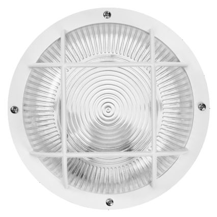 Osram - Kültéri fali lámpatest BULKHEAD 1xE27/10W/230V átmérő 19 cm IP54 fehér