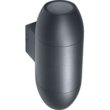 Osram - Kültéri fali lámpatest CANNON 2xGU10/35W/230V IP44 antracit