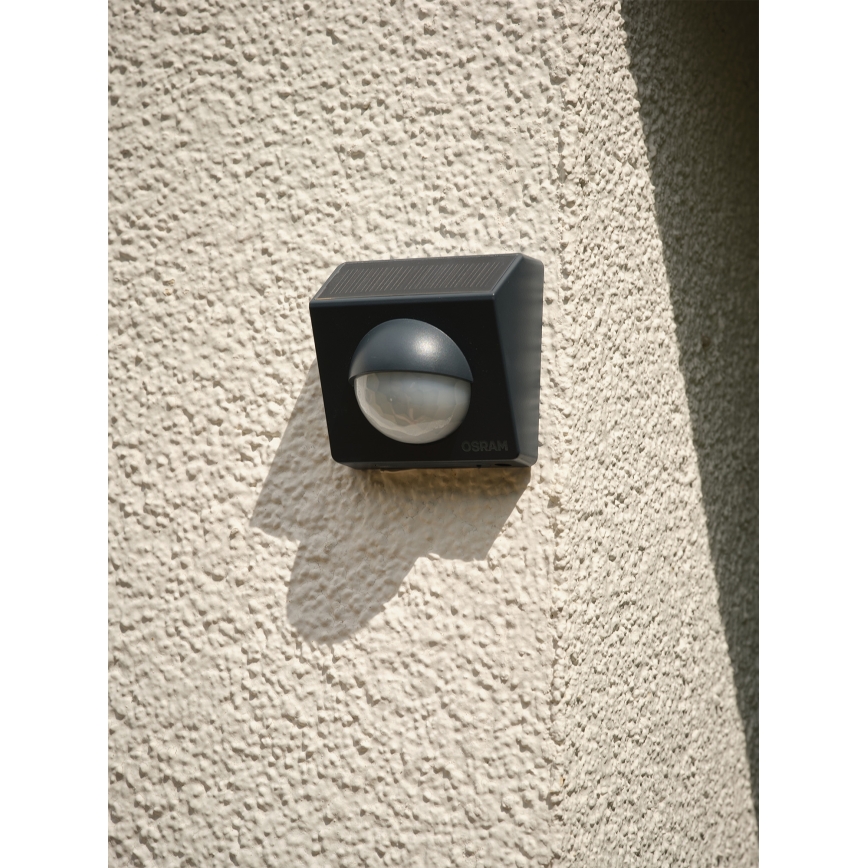 Osram - Kültéri napelemes mozgásérzékelő SMART+ 3,7V antracit IP65 Wi-Fi 800 mAh