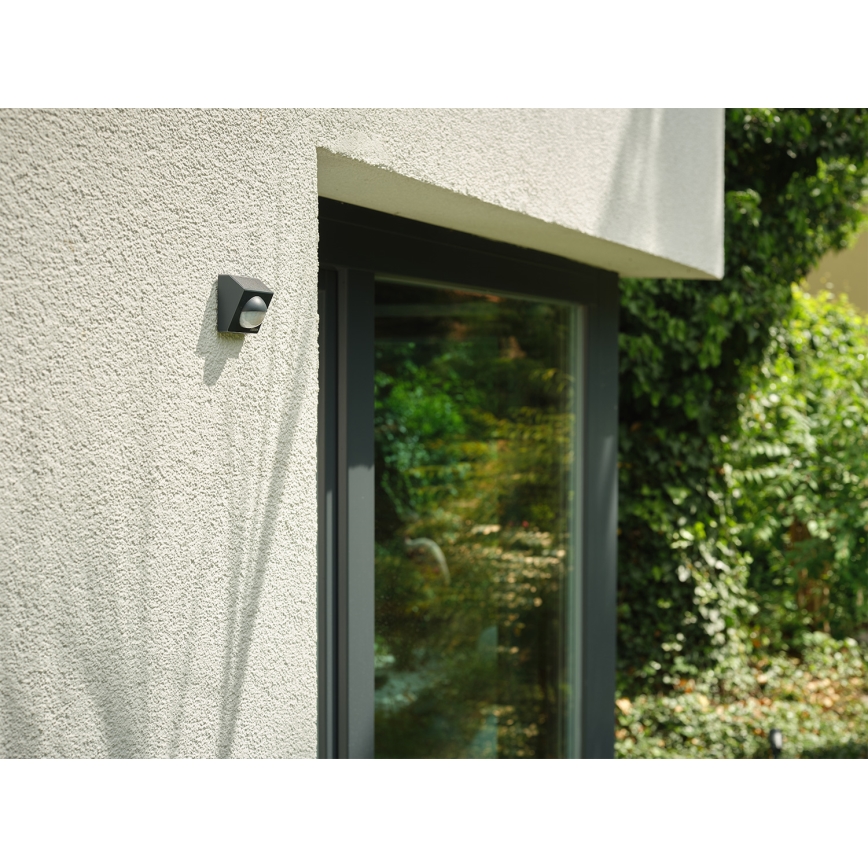 Osram - Kültéri napelemes mozgásérzékelő SMART+ 3,7V antracit IP65 Wi-Fi 800 mAh