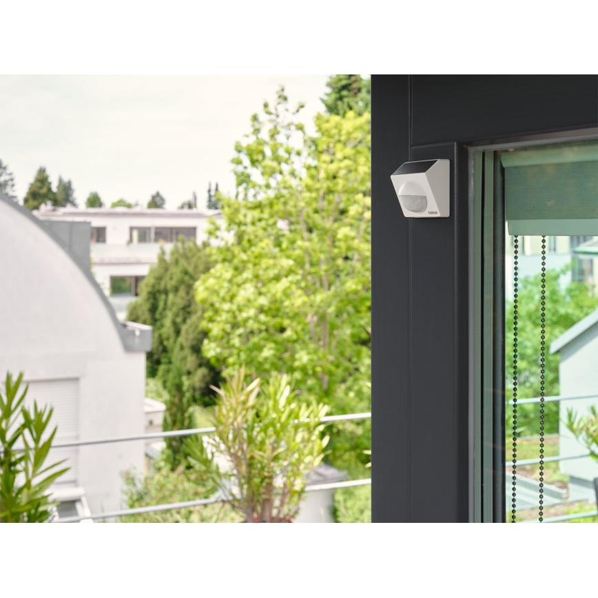 Osram - Kültéri napelemes mozgásérzékelő SMART+ 3,7V fehér IP65 Wi-Fi 800 mAh