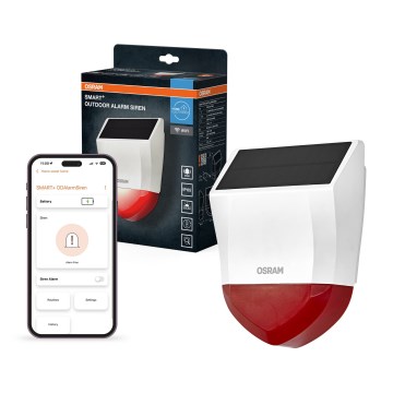 Osram - Kültéri napelemes riasztó SMART+ 5V IP65 Wi-Fi