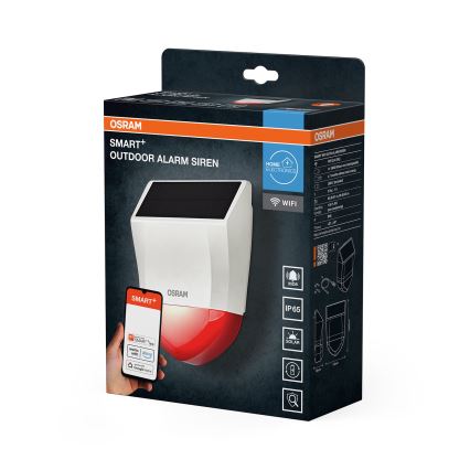 Osram - Kültéri napelemes riasztó SMART+ 5V IP65 Wi-Fi