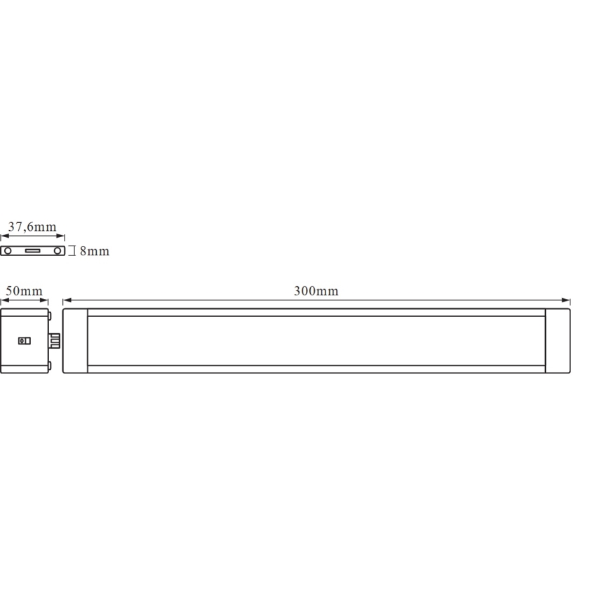 Osram - Dimmelhető, mozgásérzékelővel ellátott pult alatti LED lámpa CABINET LED/6W/230V 3000K 30 cm fehér
