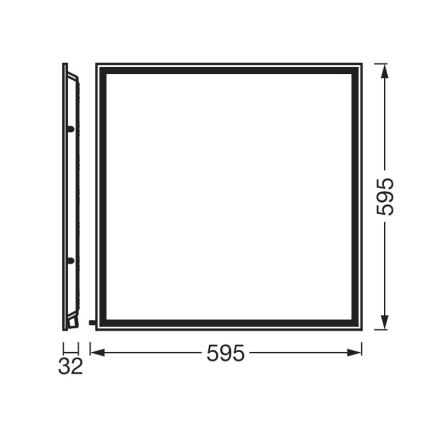 Osram - LED álmennyezeti panel ESSENTIAL LED/40W/230V 3000/4000/6500K 60x60 cm