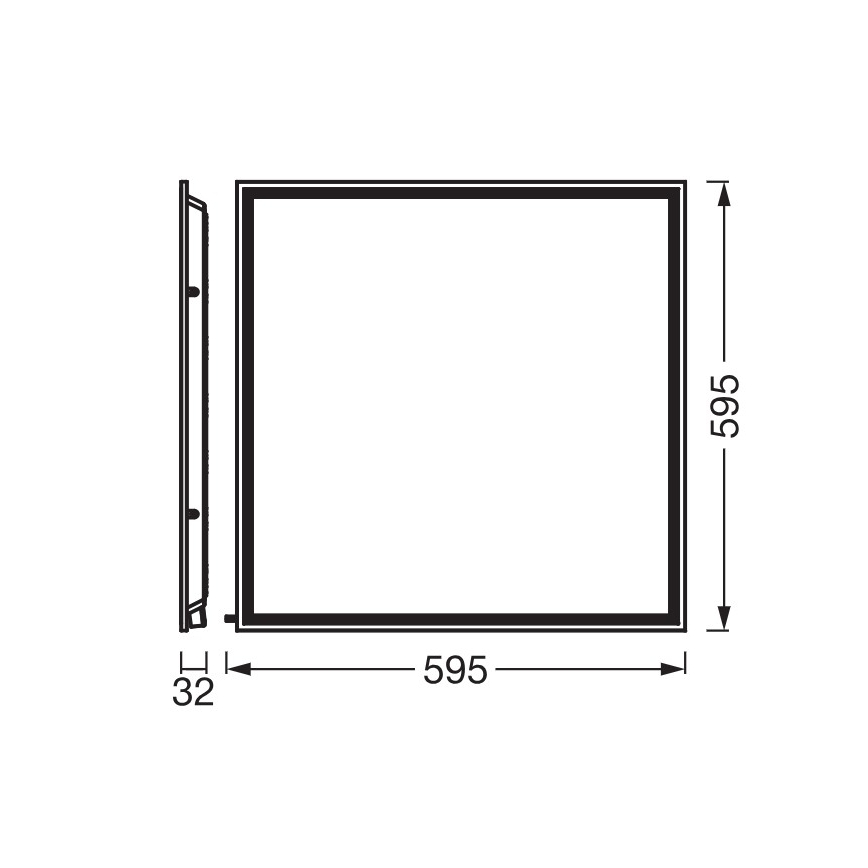 Osram - LED álmennyezeti panel ESSENTIAL LED/40W/230V 3000/4000/6500K 60x60 cm
