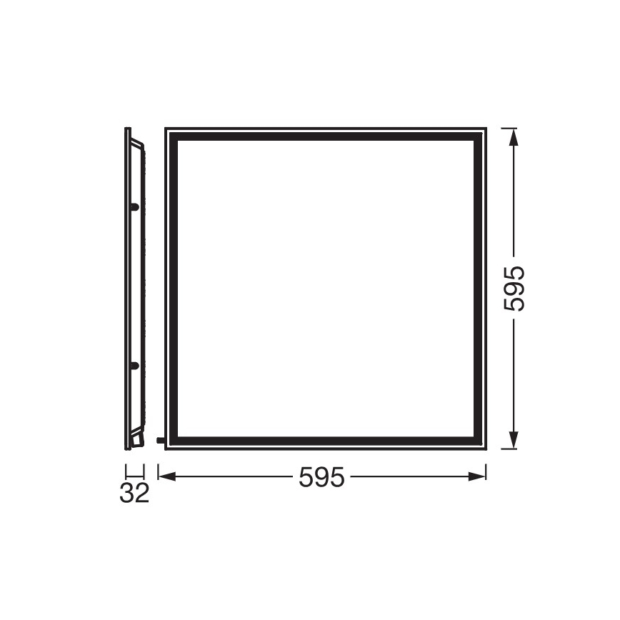 Osram - LED álmennyezeti panel ESSENTIAL LED/50W/230V 3000/4000/6500K 60x60 cm