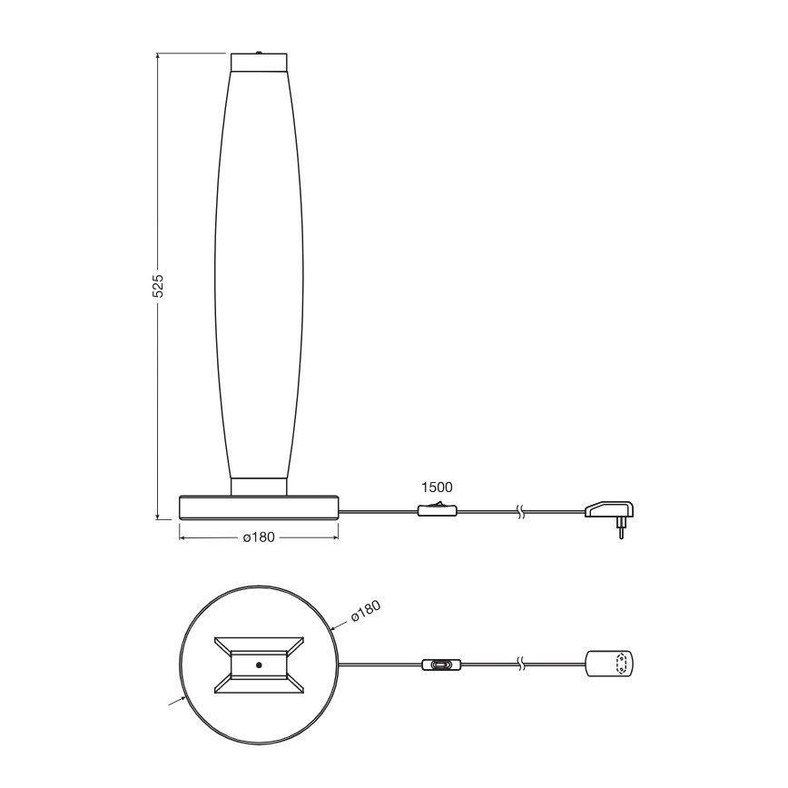 Osram - LED asztali lámpa DECOR FLAT LED/13W/230V szürke