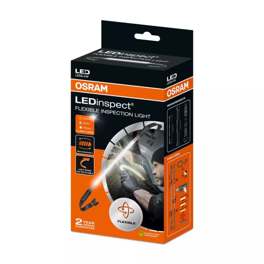 Osram - Fényerőszabályozható LED autós vizsgáló lámpa LEDINSPECT INSPECTION LIGHT LED/10W/3,7V 2200 mAh