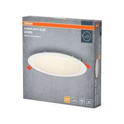 Osram - LED Beépíthető lámpa SLIM LED/22W/230V 3000K