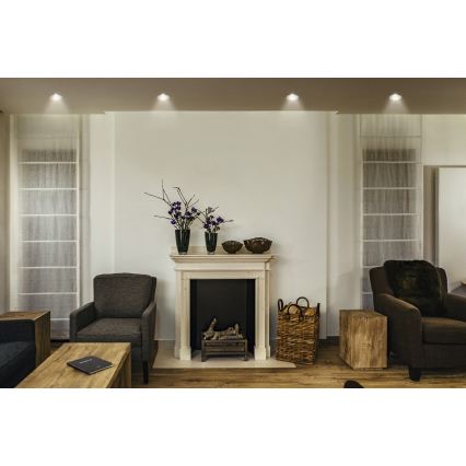 Osram - LED süllyesztett lámpatest SPOT TWIST LED/5W/230V 3000K átm. 7 cm fehér/ezüst