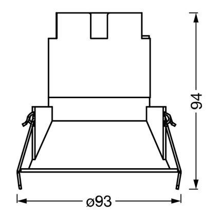 Osram - LED beépíthető lámpatest SPOT TWIST LED/10W/230V 4000K átm. 9,3 cm fehér/ezüst