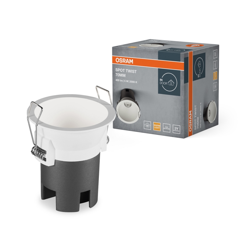 Osram - LED beépíthető mennyezeti lámpa SPOT TWIST LED/5W/230V 3000K Ø 7 cm fehér