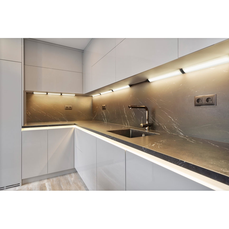 Osram - LED fényerőszabályozható pult alatti lámpatest mozgásérzékelővel LINEAR ANGLE LED/5W/230V 3000/4000/6500K 35 cm fekete
