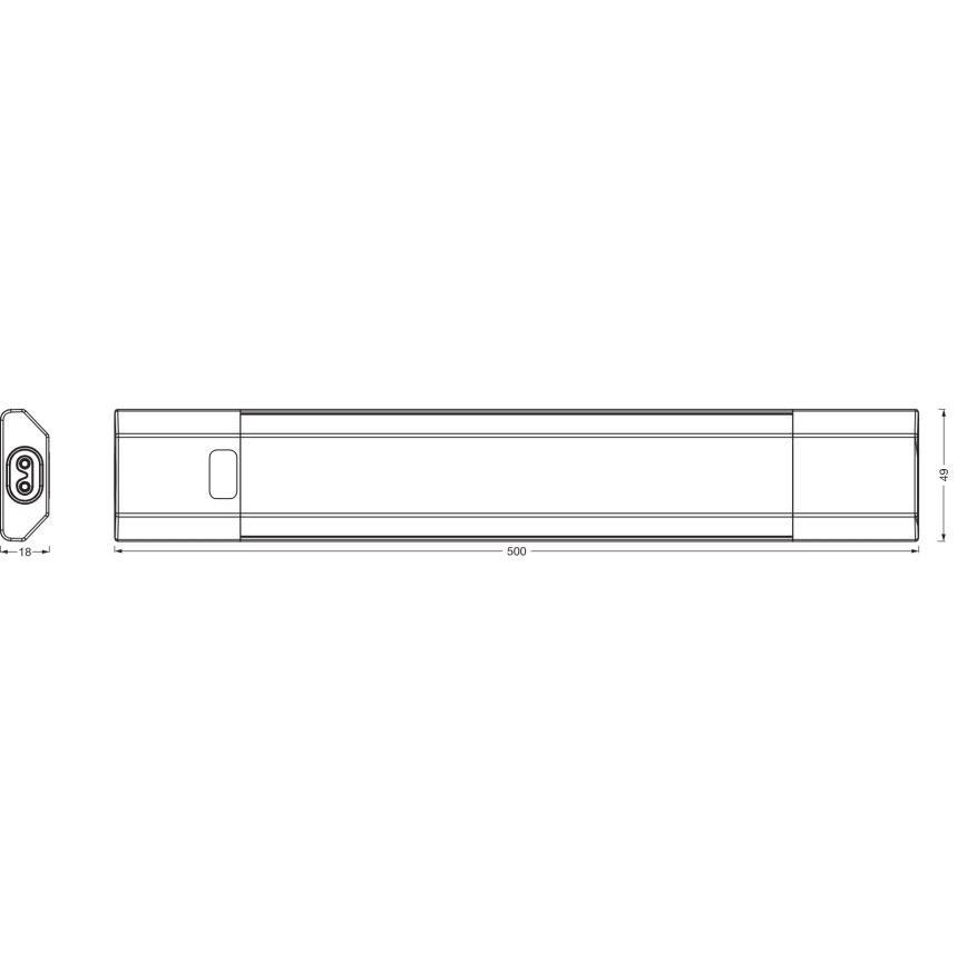 Osram - LED dimmelhető pult alatti lámpa mozgásérzékelővel LINEAR EDGE LED/8W/230V 3000/4000/6500K 50 cm fehér