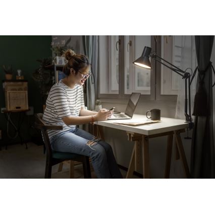 Osram - LED fényerőszabályozható csíptethető asztali lámpa OFFICE LINE LED/9W/230V 3000K fekete