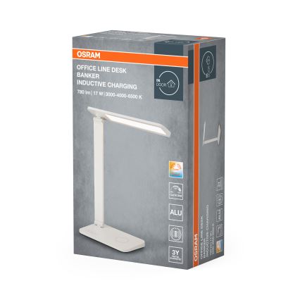 Osram - LED dimmelhető asztali lámpa OFFICE LINE LED/17W/230V 3000/4000/6500K fehér