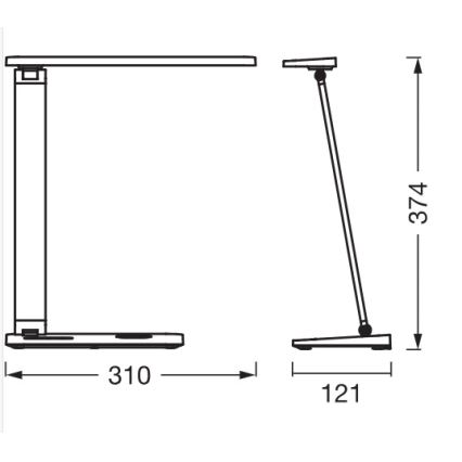 Osram - LED dimmelhető asztali lámpa OFFICE LINE LED/17W/230V 3000/4000/6500K fehér