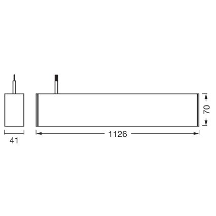 Osram - dimmelhető LED kábeles függőlámpa OFFICE LINE LED/42W/230V 4000K 112,6 cm fehér
