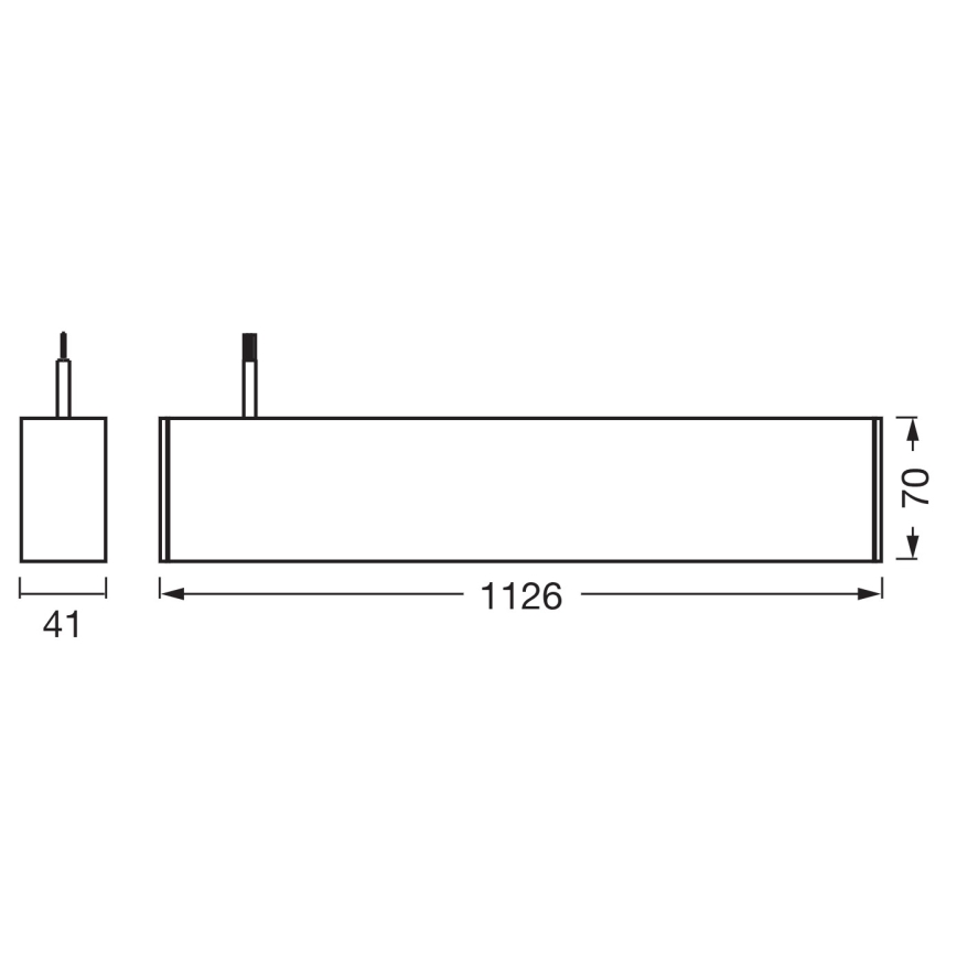 Osram - dimmelhető LED kábeles függőlámpa OFFICE LINE LED/42W/230V 4000K 112,6 cm fehér