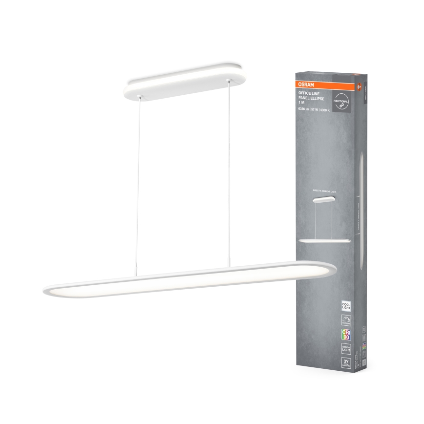 Osram - LED fényerőszabályozható kábeles függeszték OFFICE LINE LED/57W/230V 4000K 100 cm CRI 90 fehér