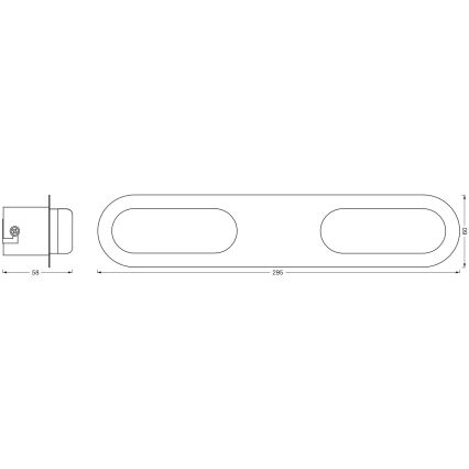 Osram - LED dimmelhető fürdőszobai fali világítótest SMART+ DUPLO LED/15W/230V 3000-6500K IP44 Wi-Fi