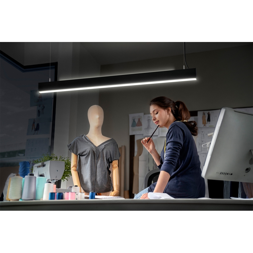 Osram - LED dimmelhető kábeles csillár OFFICE LINE LED/42W/230V 4000K 112,6 cm fekete