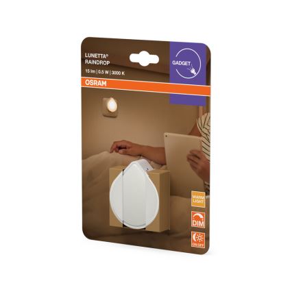 Osram - LED dimmelhető konnektorba dugható irányfény LUNETTA LED/0,5W/230V