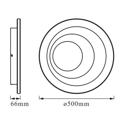 Osram - LED Dimmelhető mennyezeti lámpatest SMART+ SPIRAL LED/40W/230V 3000K-6500K Wi-Fi