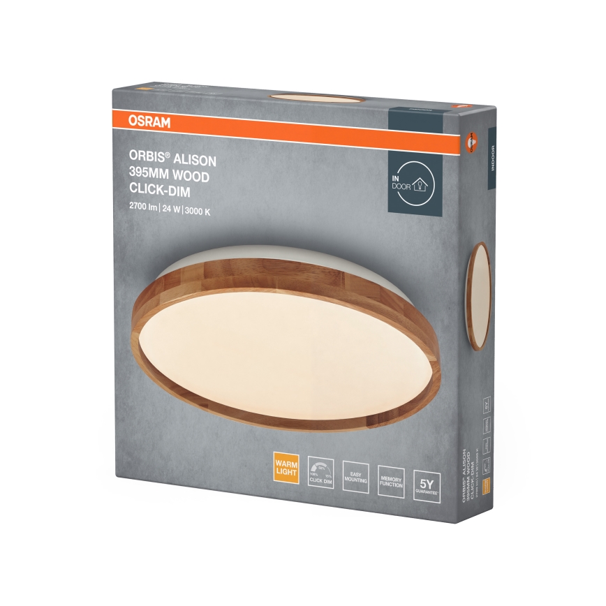 Osram - LED-es, dimmelhető mennyezeti lámpatest ORBIS ALISON LED/24W/230V Ø 39,5 cm, bézs