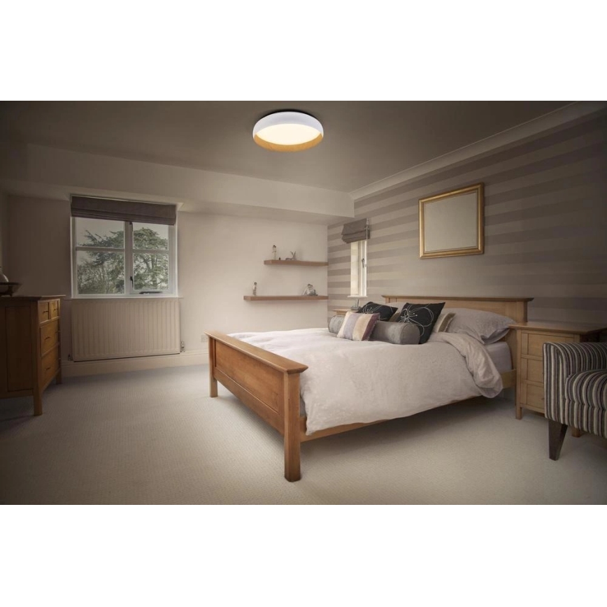 Osram - LED dimmelhető mennyezeti lámpatest ORBIS LIVIA, 36 W, 230 V, Ø 52 cm, fehér/barna